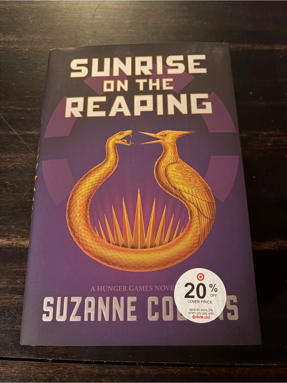 Sunrise on the Reaping by Suzanne Collins - Purple & Gold Hardcover
